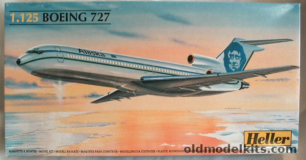 Heller 1/125 Boeing 727 Air Alaska, 80447 plastic model kit